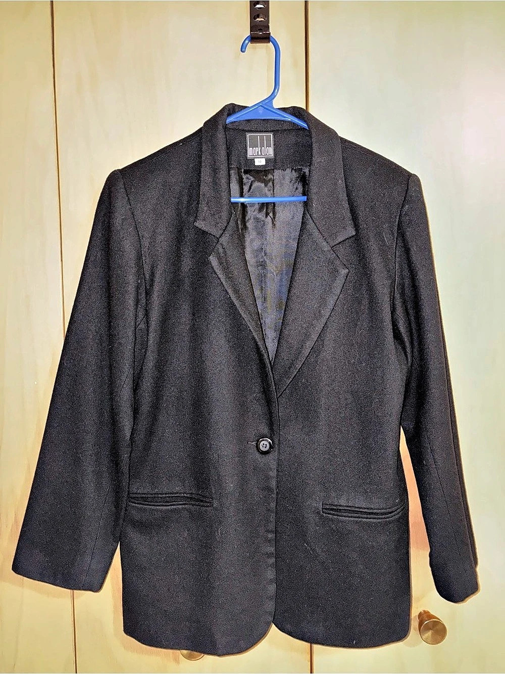 Mark Alan Women's Wool Blazer in Black Size 10